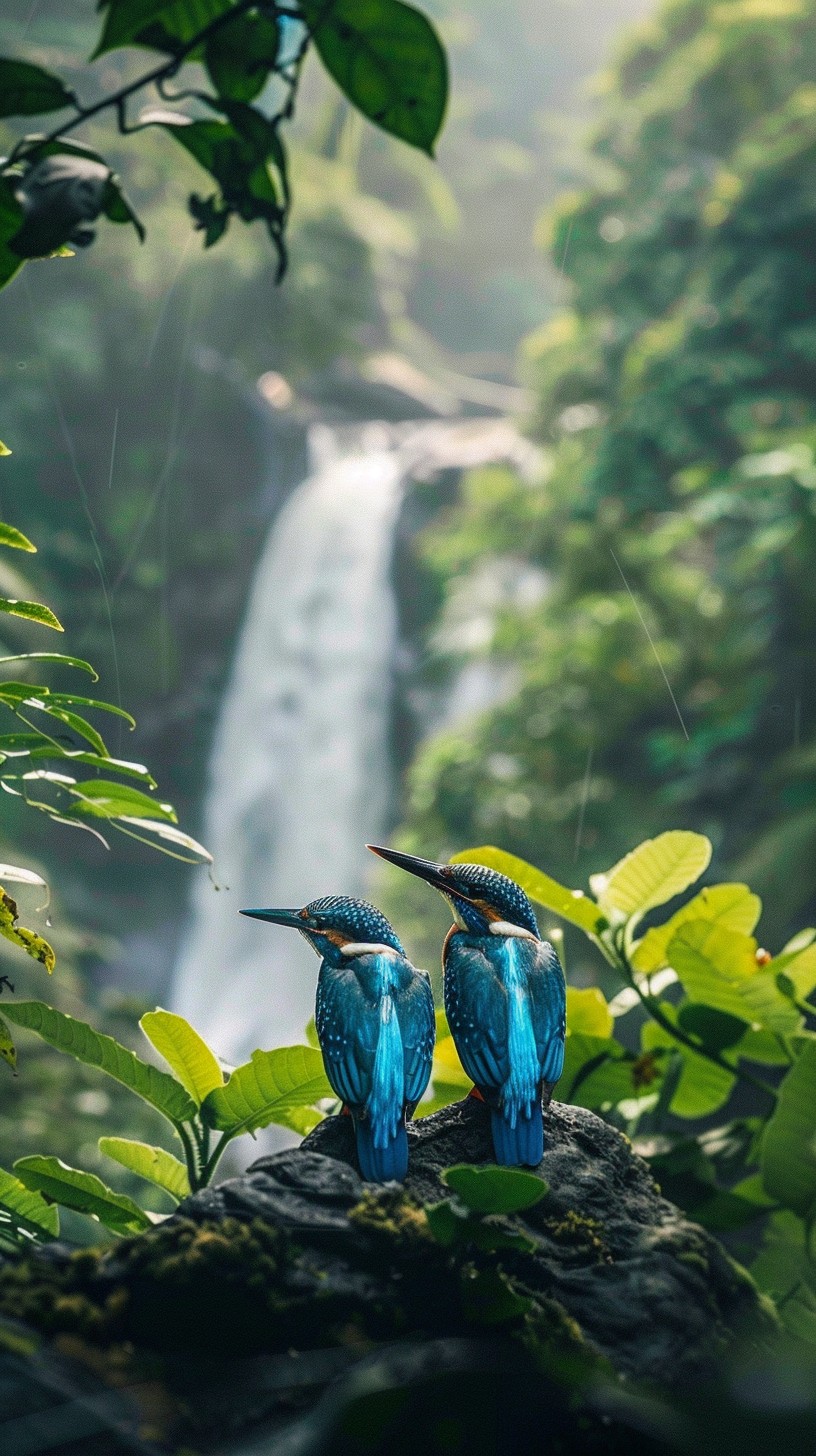 stockcake birds over waterfall 970931 standard